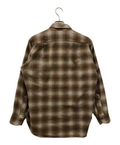 PENDLETON（ペンドルトン）PENDLETON (ペンドルトン) オンブレチェックシャツ ブラウン サイズ:16の古着・服飾アイテム