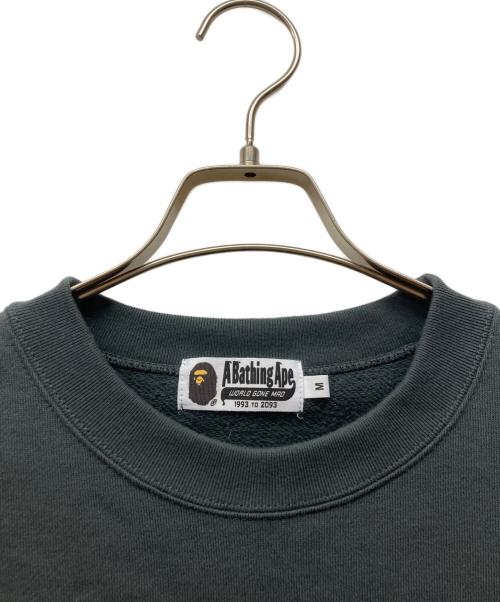 A BATHING APE（アベイシングエイプ）A BATHING APE (アベイシングエイプ) クルーネックスウェット グレー サイズ:Mの古着・服飾アイテム