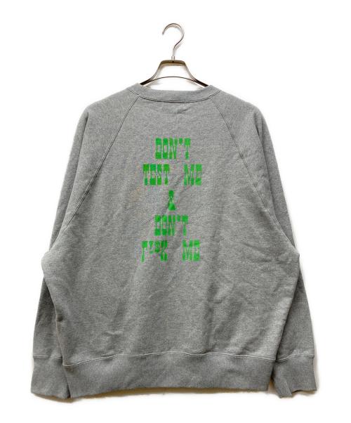 A BATHING APE（アベイシングエイプ）A BATHING APE (アベイシングエイプ) MILO BORG RELAXED FIT CREWNECK SWEATSHIRT グレー サイズ:Lの古着・服飾アイテム
