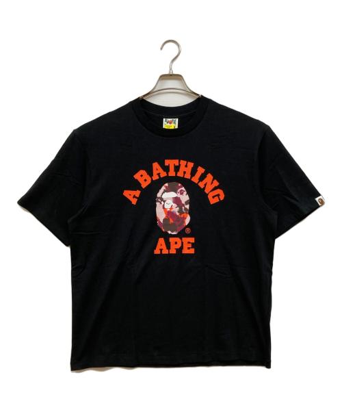 A BATHING APE（アベイシングエイプ）A BATHING APE (アベイシングエイプ) CAMO FADE APE HEAD RELAXED FIT TEE ブラック サイズ:Mの古着・服飾アイテム