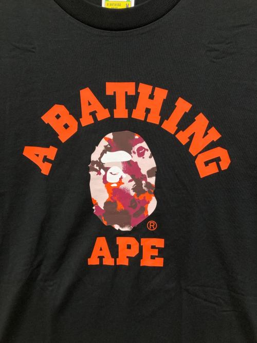 A BATHING APE（アベイシングエイプ）A BATHING APE (アベイシングエイプ) CAMO FADE APE HEAD RELAXED FIT TEE ブラック サイズ:Mの古着・服飾アイテム