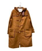 LACOSTEラコステ）の古着「パイピングレザーダッフルコート」｜ブラウン