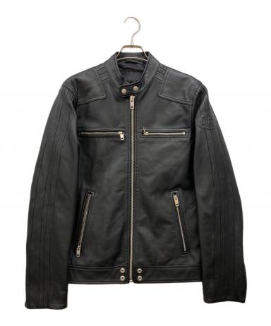 diesel シングルライダースジャケット　数回着用 中古・古着通販】DIESEL (ディーゼル) シングルライダースジャケット