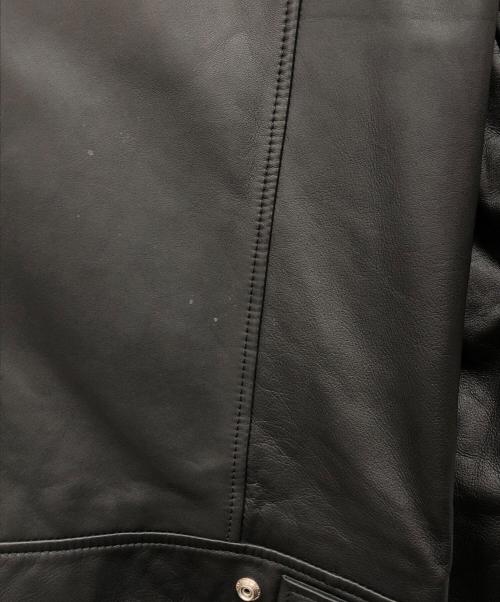 DIESEL（ディーゼル）DIESEL (ディーゼル) シングルライダースジャケット ブラック サイズ:Lの古着・服飾アイテム
