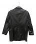 EMPORIO ARMANI (エンポリオ アルマーニ) レザー3Bテーラードジャケット ブラック サイズ:52：20000円