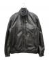 DIESEL（ディーゼル）の古着「パンチングレザージャケット」｜ブラック