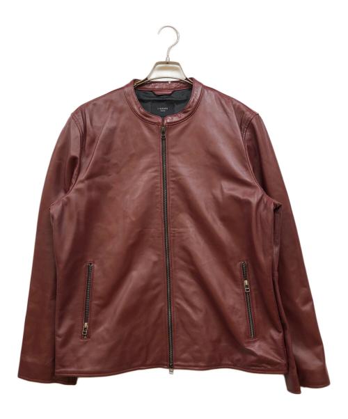 Liugoo Leathers（リューグーレザーズ）LIUGOO LEATHERS (リューグーレザーズ) シングルライダースジャケット レッド サイズ:XLの古着・服飾アイテム