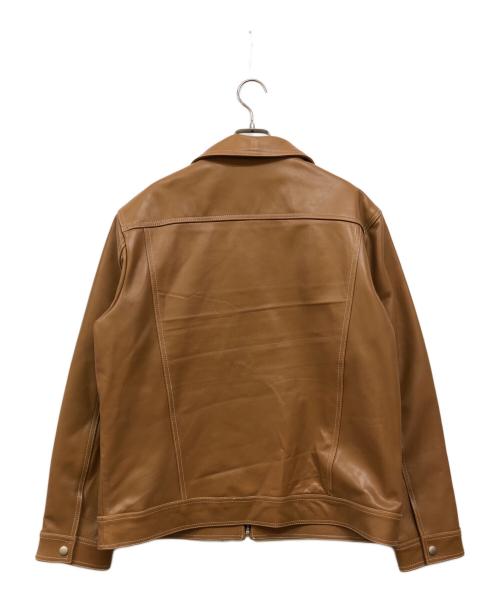 ROBERT CAVANI（ロベルトカバーニ）ROBERT CAVANI (ロベルトカバーニ) レザージャケット ベージュ サイズ:50 未使用品の古着・服飾アイテム