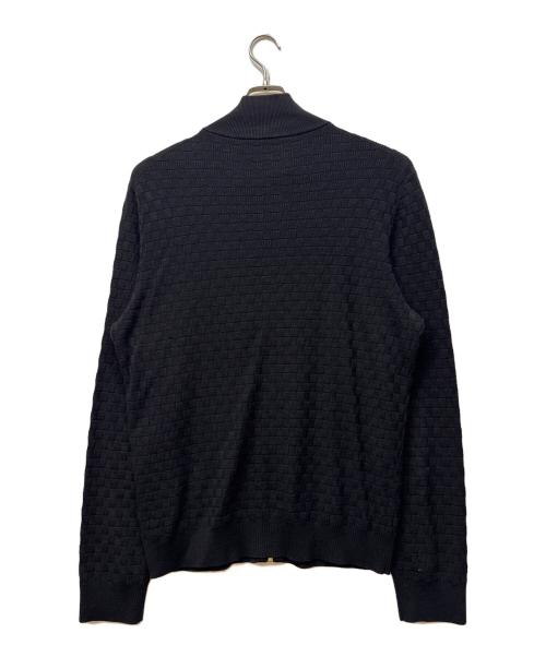 LOUIS VUITTON（ルイ ヴィトン）LOUIS VUITTON (ルイ ヴィトン) ダミエ ジップカーディガン ブラック サイズ:XLの古着・服飾アイテム