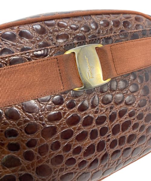 Salvatore Ferragamo（サルヴァトーレ フェラガモ）Salvatore Ferragamo (サルヴァトーレ フェラガモ) ショルダーバッグ ブラウンの古着・服飾アイテム