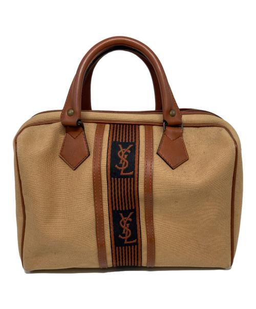 Yves Saint Laurent（イヴサンローラン）Yves Saint Laurent (イヴサンローラン) ヴィンテージボストンバッグ ブラウンの古着・服飾アイテム