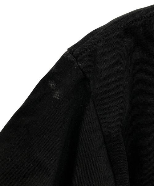 CELINE（セリーヌ）CELINE (セリーヌ) ラインストーンロゴTシャツ レッド×ブラック サイズ:Sの古着・服飾アイテム