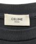 中古・古着 CELINE (セリーヌ) ラインストーンロゴTシャツ レッド×ブラック サイズ:S：22000円