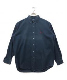 RALPH LAUREN（ラルフローレン）の古着「ボタンダウンシャツ」｜ネイビー
