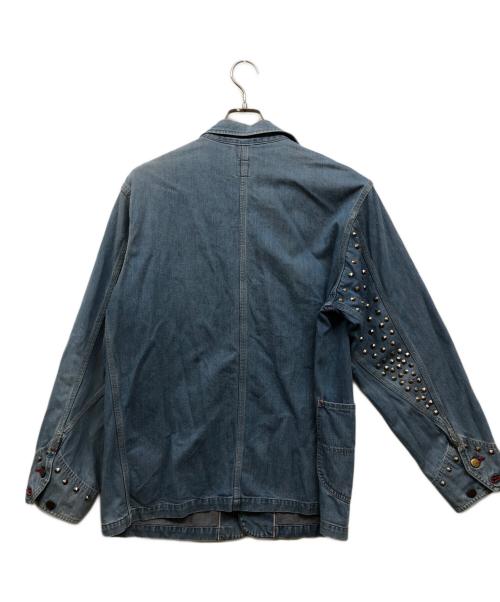 SUGAR CANE（シュガーケーン）SUGAR CANE (シュガーケーン) スタッズカスタムカバーオール ブルー サイズ:不明の古着・服飾アイテム