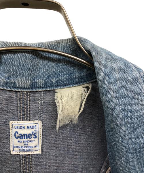 SUGAR CANE（シュガーケーン）SUGAR CANE (シュガーケーン) スタッズカスタムカバーオール ブルー サイズ:不明の古着・服飾アイテム