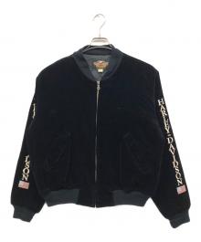 HARLEY-DAVIDSON（ハーレーダビッドソン）の古着「別珍スカジャン」｜ネイビー