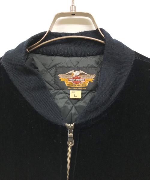 HARLEY-DAVIDSON（ハーレーダビッドソン）HARLEY-DAVIDSON (ハーレーダビッドソン) 別珍スカジャン ネイビー サイズ:Lの古着・服飾アイテム