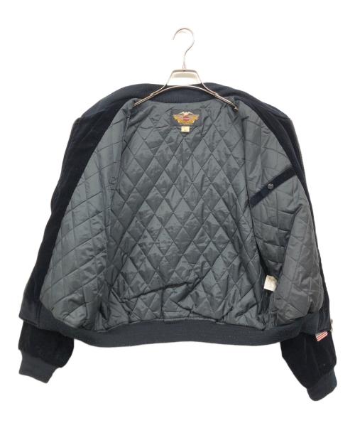 HARLEY-DAVIDSON（ハーレーダビッドソン）HARLEY-DAVIDSON (ハーレーダビッドソン) 別珍スカジャン ネイビー サイズ:Lの古着・服飾アイテム
