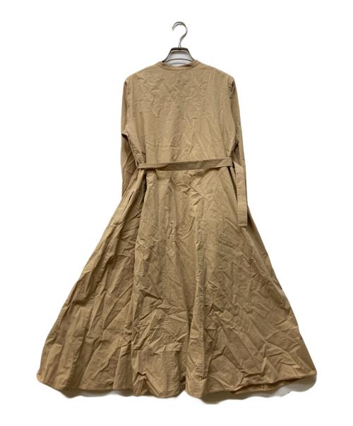 UNTITLED（アンタイトル）UNTITLED (アンタイトル) 2WAY フレアシャツドレス ベージュ サイズ:3の古着・服飾アイテム