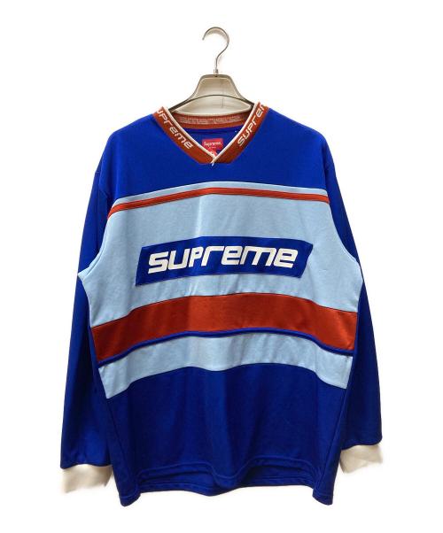 SUPREME（シュプリーム）SUPREME (シュプリーム) ホッケーゲームシャツ ブルー サイズ:ＸＬの古着・服飾アイテム