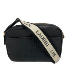 LAUREN RALPH LAUREN（ローレンラルフローレン）の古着「ロゴショルダーバッグ」｜ブラック