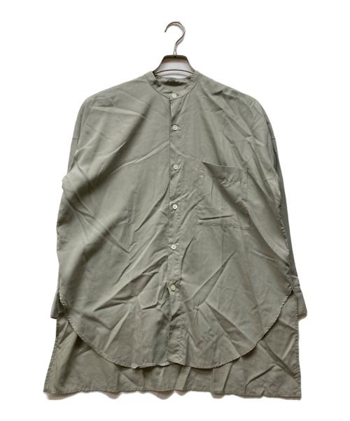GALERIE VIE（ギャルリーヴィー）GALERIE VIE (ギャルリーヴィー) セルロースブロード スタンドネックシャツ グレー サイズ:36の古着・服飾アイテム