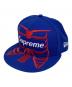 Supreme（シュプリーム）の古着「ボーンズボックスロゴキャップ」｜レッド×ブルー
