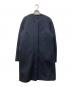 Weekend Max Mara（ウィークエンド マックスマーラ）の古着「ノーカラースウェットコート」｜ネイビー