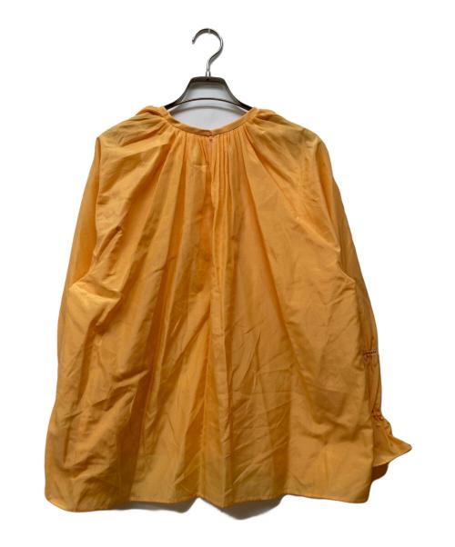 BALLSEY（ボールジィ）BALLSEY (ボールジィ) シルクコットン ビッグボウタイブラウス イエロー サイズ:36 未使用品の古着・服飾アイテム