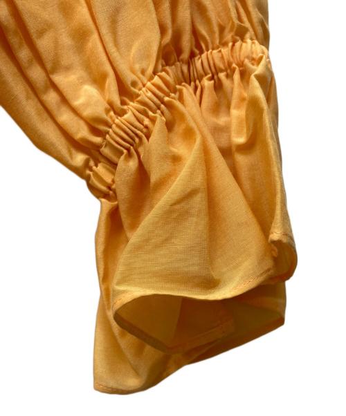 BALLSEY（ボールジィ）BALLSEY (ボールジィ) シルクコットン ビッグボウタイブラウス イエロー サイズ:36 未使用品の古着・服飾アイテム