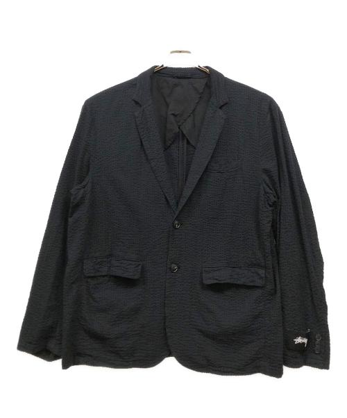 stussy（ステューシー）stussy (ステューシー) シアサッカーセットアップ ブラック サイズ:XLの古着・服飾アイテム