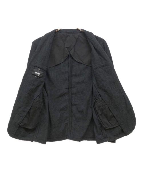 stussy（ステューシー）stussy (ステューシー) シアサッカーセットアップ ブラック サイズ:XLの古着・服飾アイテム