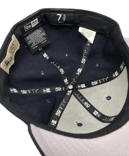 New Era（ニューエラ）New Era (ニューエラ) stussy (ステューシー) NYキャップ ネイビー サイズ:7 5/8の古着・服飾アイテム