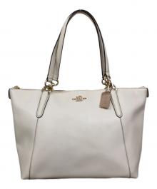 COACH（コーチ）の古着「レザートートバッグ」｜アイボリー
