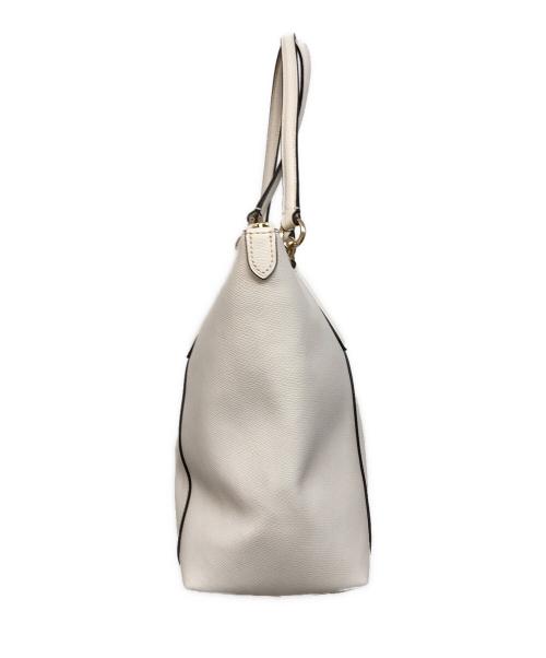 COACH（コーチ）COACH (コーチ) レザートートバッグ アイボリーの古着・服飾アイテム