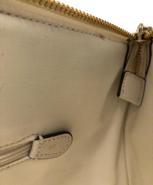 COACH（コーチ）COACH (コーチ) レザートートバッグ アイボリーの古着・服飾アイテム