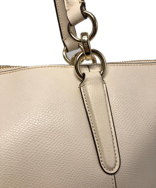 COACH（コーチ）COACH (コーチ) レザートートバッグ アイボリーの古着・服飾アイテム