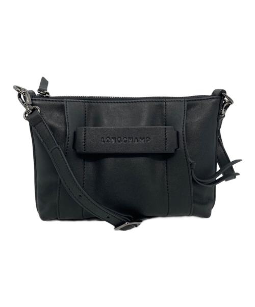 LONGCHAMP（ロンシャン）LONGCHAMP (ロンシャン) 3Dクロスボディバッグ ブラックの古着・服飾アイテム