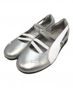PUMAプーマ）の古着「SPEEDCAT BALLET METALLIC」｜シルバー
