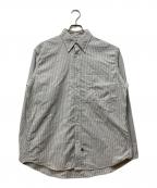 THE NORTHFACE PURPLELABELザ・ノースフェイス パープルレーベル）の古着「Button Down Striped Field Shirt」｜グレー