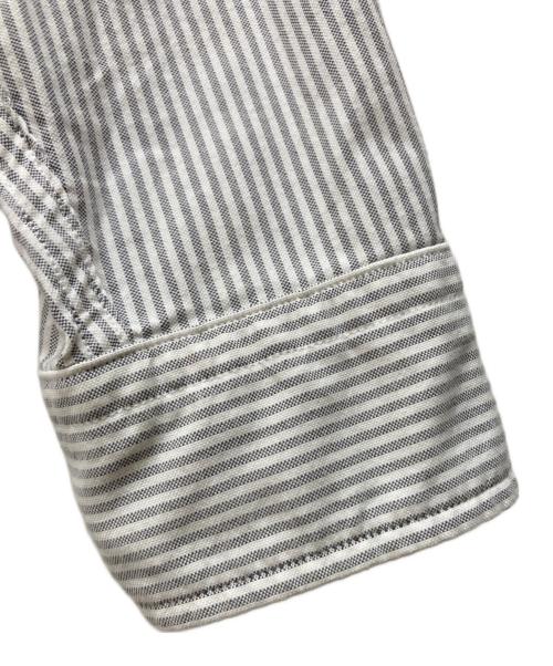 THE NORTHFACE PURPLELABEL（ザ・ノースフェイス パープルレーベル）THE NORTHFACE PURPLELABEL (ザ・ノースフェイス パープルレーベル) Button Down Striped Field Shirt グレー サイズ:Mの古着・服飾アイテム