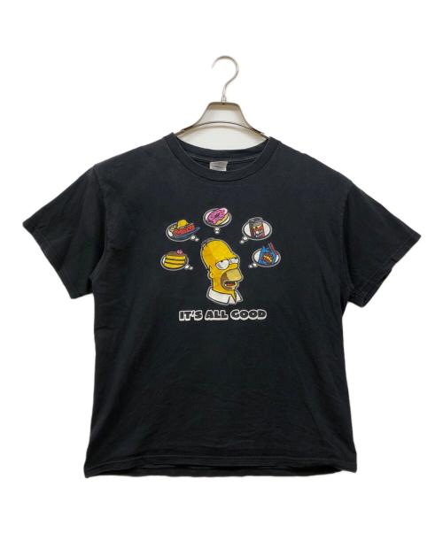 DELTA（デルタ）DELTA (デルタ) シンプソンズプリントTシャツ ブラック サイズ:Lの古着・服飾アイテム