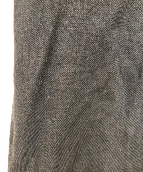 Conges payes（コンジェ ペイエ）Conges payes (コンジェ ペイエ) ウールリネン シャツワンピース ネイビー サイズ:Freeの古着・服飾アイテム
