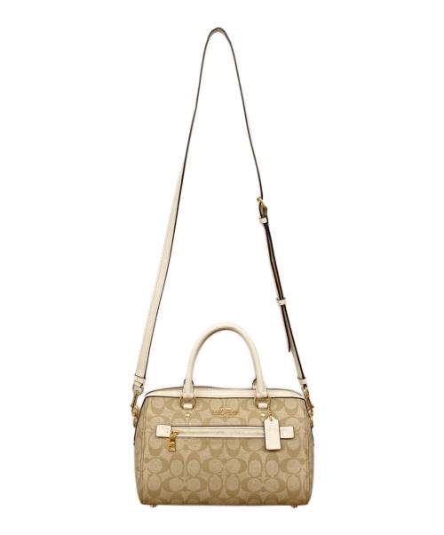 COACH（コーチ）COACH (コーチ) 2WAYショルダーバッグ ベージュの古着・服飾アイテム