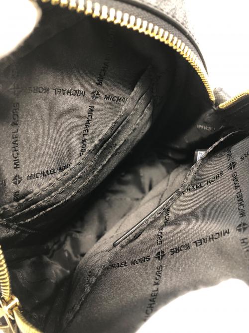 MICHAEL KORS（マイケル・コース）MICHAEL KORS (マイケル・コース) シグネチャーショルダーバッグ ブラックの古着・服飾アイテム