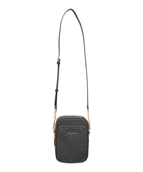 MICHAEL KORS（マイケル・コース）MICHAEL KORS (マイケル・コース) シグネチャーショルダーバッグ ブラックの古着・服飾アイテム
