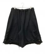 TEPPEI HURUYAMA BY READYMADEテッペイフルヤマ）の古着「CLASH LOOSE SHORT」｜ブラック