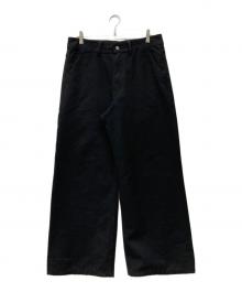 ASAPMODE（エイサップモード）の古着「Stacked Canvas Wide-Leg Pants」｜ブラック