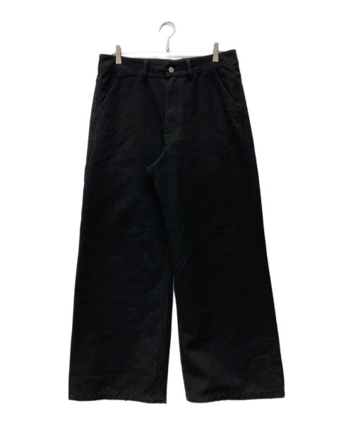 ASAPMODE（エイサップモード）ASAPMODE (エイサップモード) Stacked Canvas Wide-Leg Pants ブラック サイズ:Lの古着・服飾アイテム